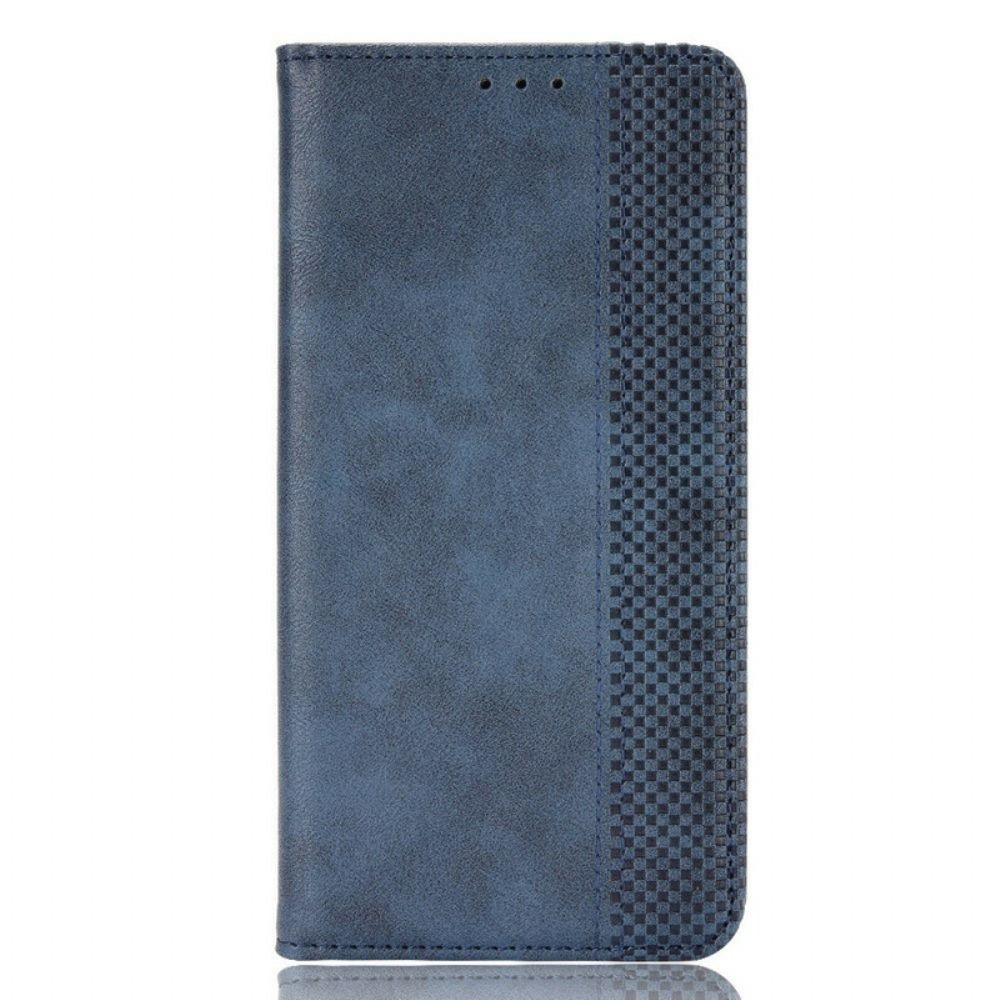 Bescherming Hoesje voor Realme GT 5G Folio-hoesje Vintage Gestileerd Leereffect