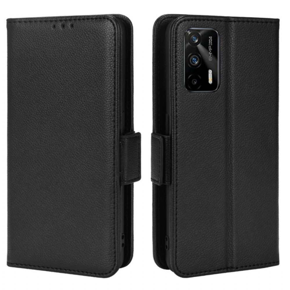 Folio-hoesje voor Realme GT 5G Flip Case Litchi Met Dubbele Klep Nieuwe Kleuren