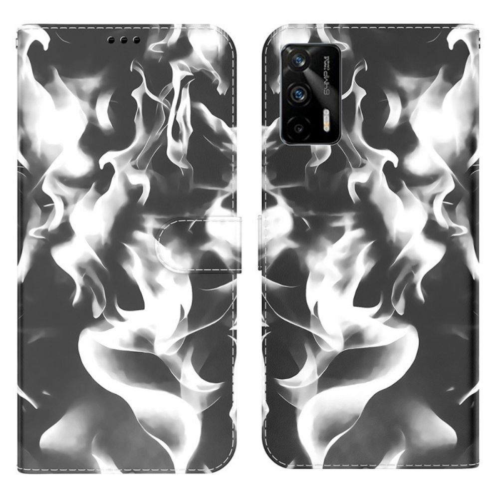 Leren Hoesje voor Realme GT 5G Abstract Patroon