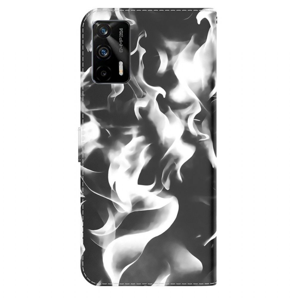 Leren Hoesje voor Realme GT 5G Abstract Patroon