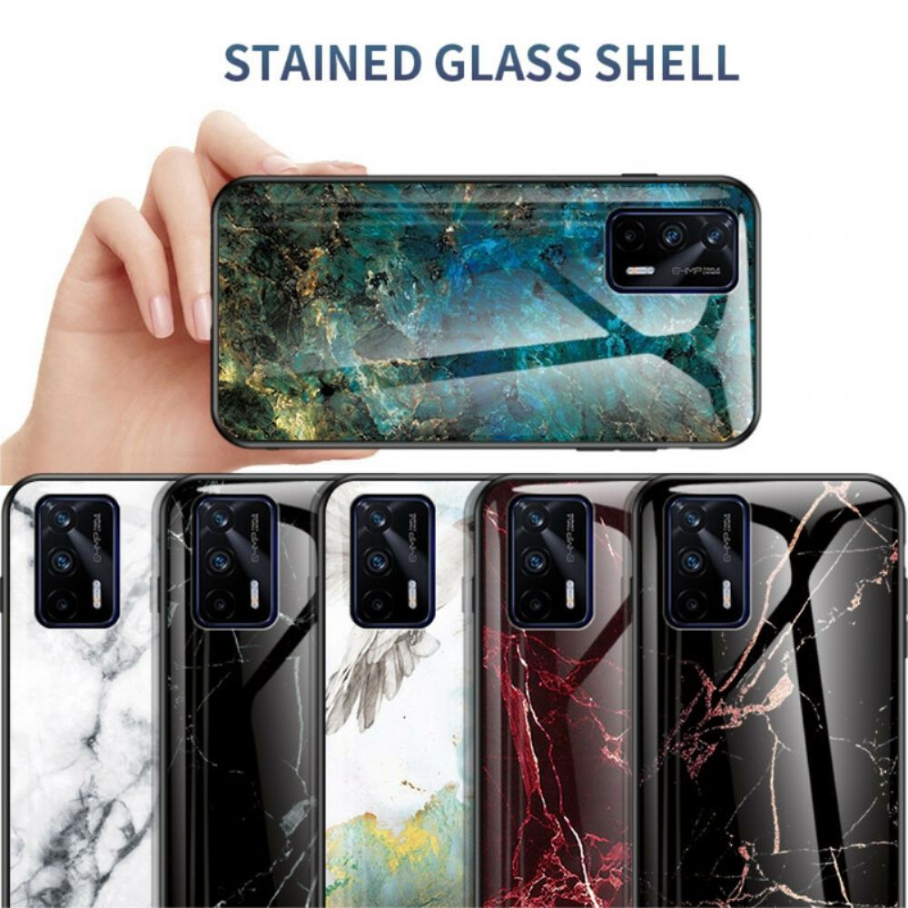 Telefoonhoesje voor Realme GT 5G Premium Kleuren Gehard Glas