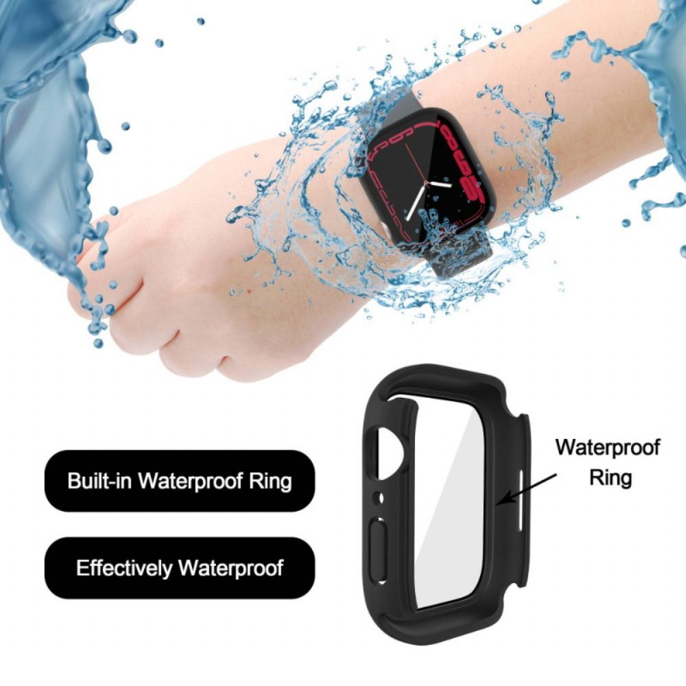 Apple Watch Series 7 41 Mm Waterdichte Behuizing Van Gehard Glas