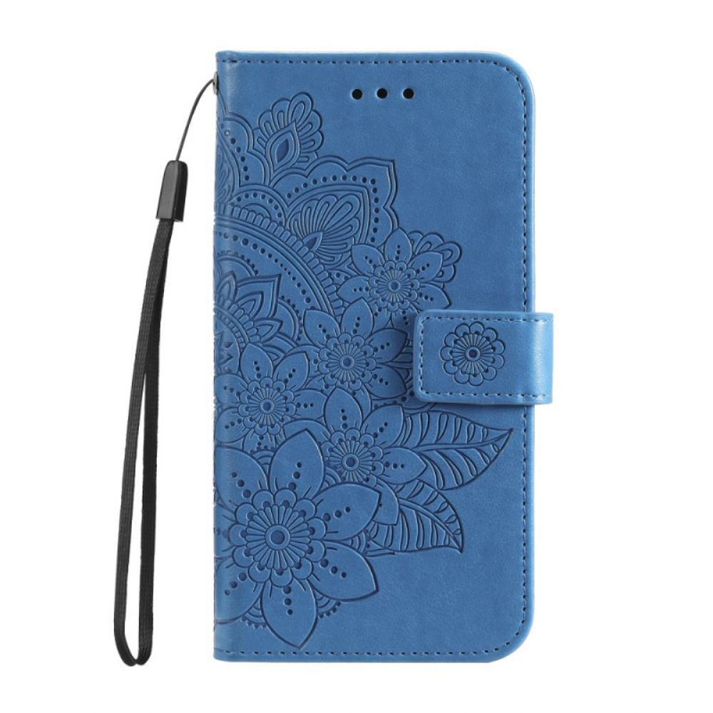 Bescherming Hoesje Google Pixel 8a Bedrukte Mandala Met Bandje