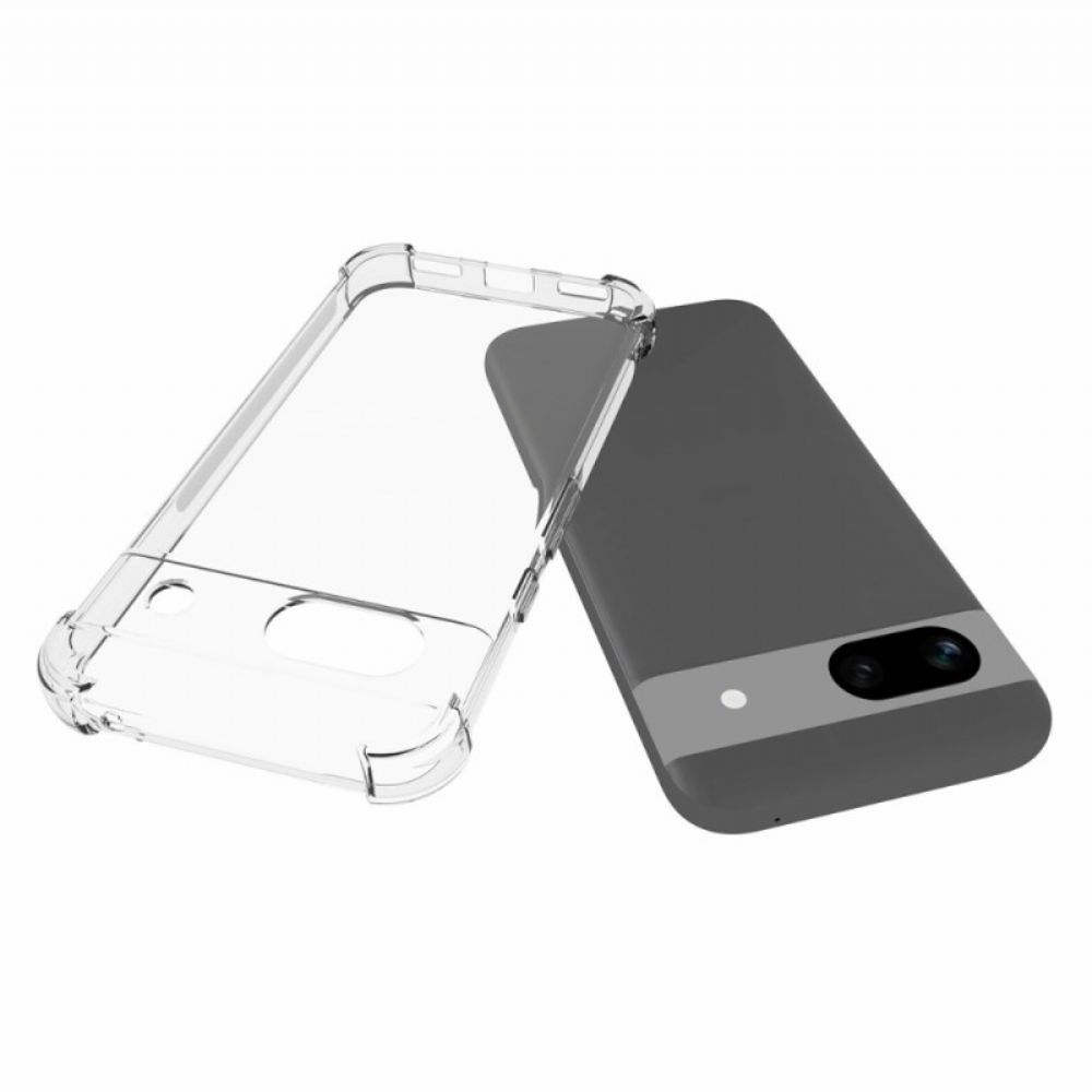 Cover Hoesje Google Pixel 8a Telefoonhoesje Transparant Met Versterkte Hoeken