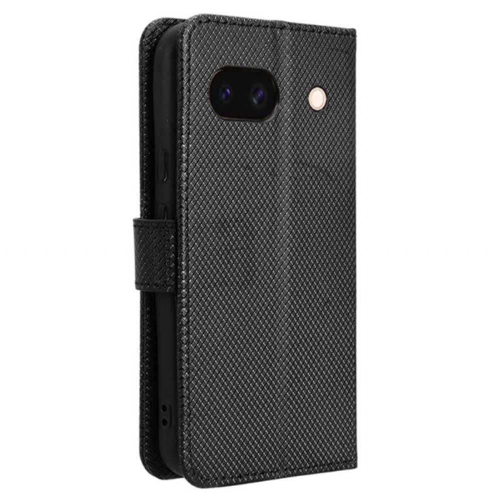 Flip Case Leren Google Pixel 8a Getextureerde Band