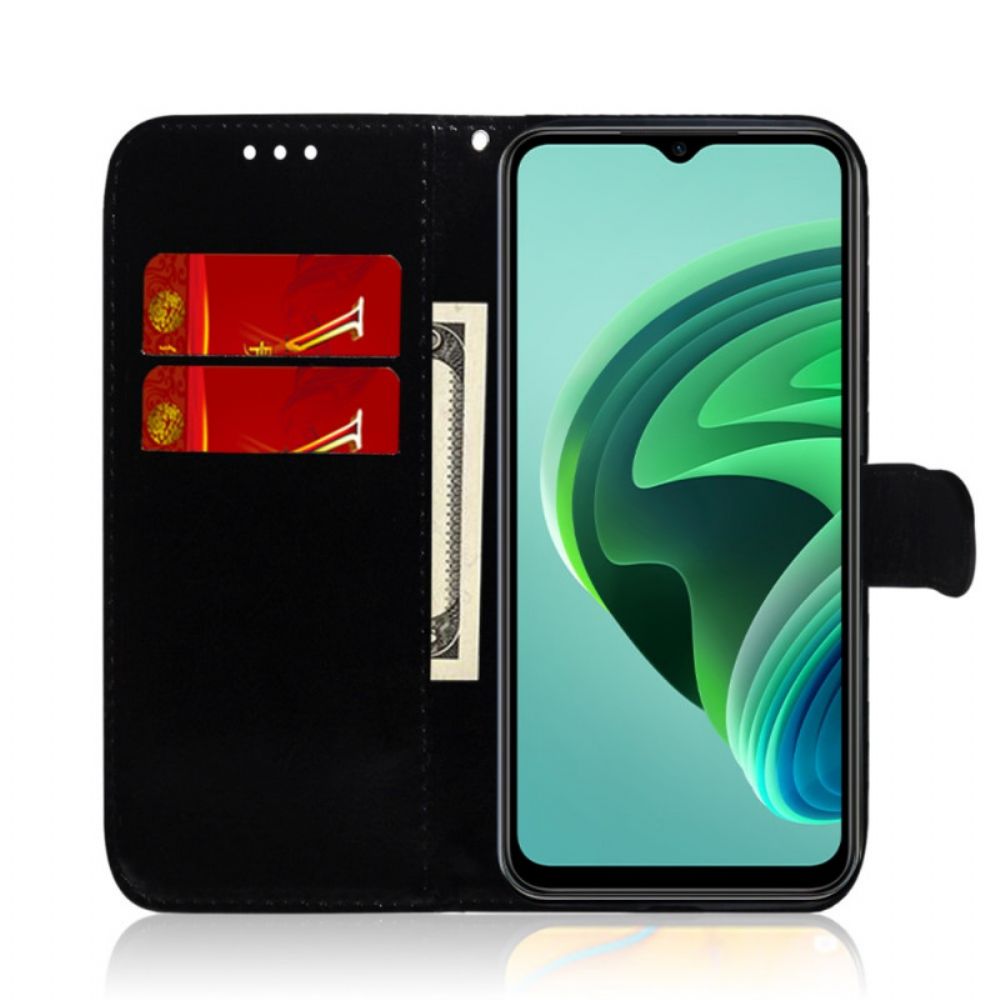 Flip Case voor OnePlus Nord CE 2 5G Met Ketting Kunstlederen Band