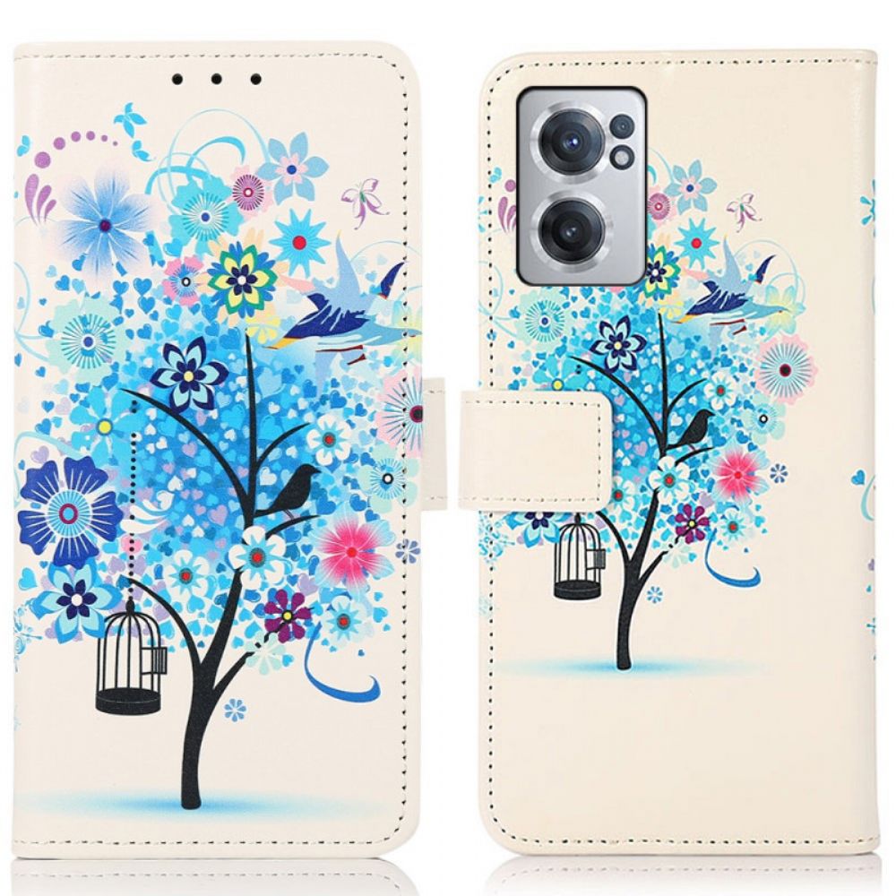 Folio-hoesje voor OnePlus Nord CE 2 5G Blauwe Boom