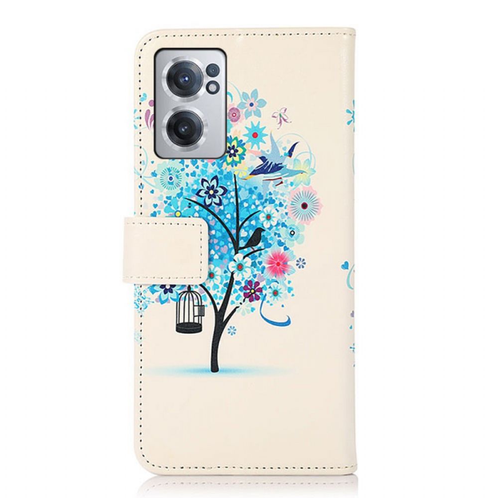 Folio-hoesje voor OnePlus Nord CE 2 5G Blauwe Boom