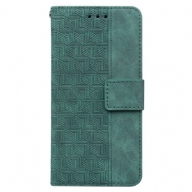 Folio-hoesje voor OnePlus Nord CE 2 5G Faux Leather Stiksels