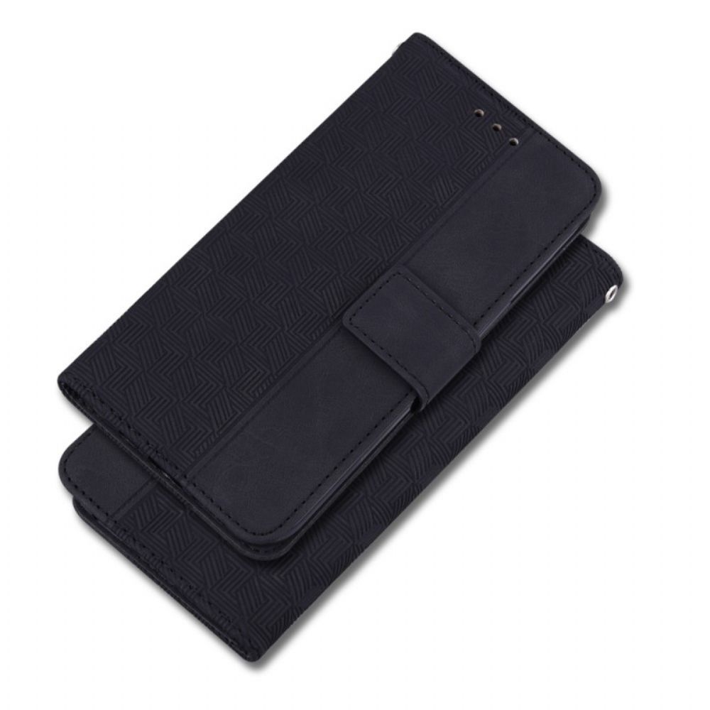 Folio-hoesje voor OnePlus Nord CE 2 5G Faux Leather Stiksels