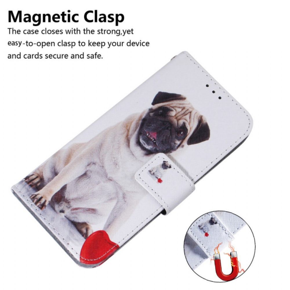 Folio-hoesje voor OnePlus Nord CE 2 5G Tedere Mops