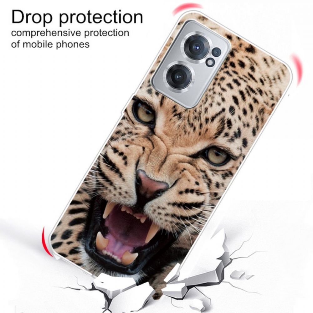 Hoesje voor OnePlus Nord CE 2 5G Agressieve Leopard