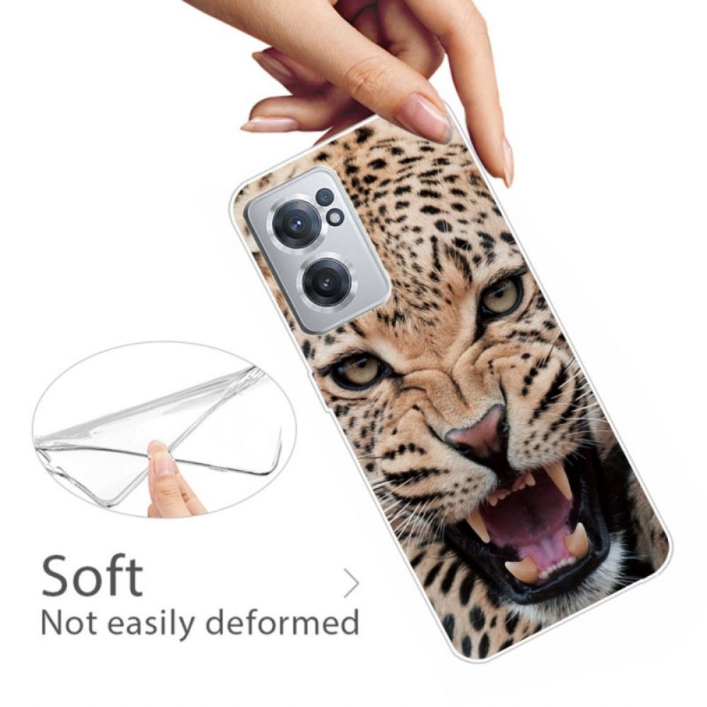 Hoesje voor OnePlus Nord CE 2 5G Agressieve Leopard