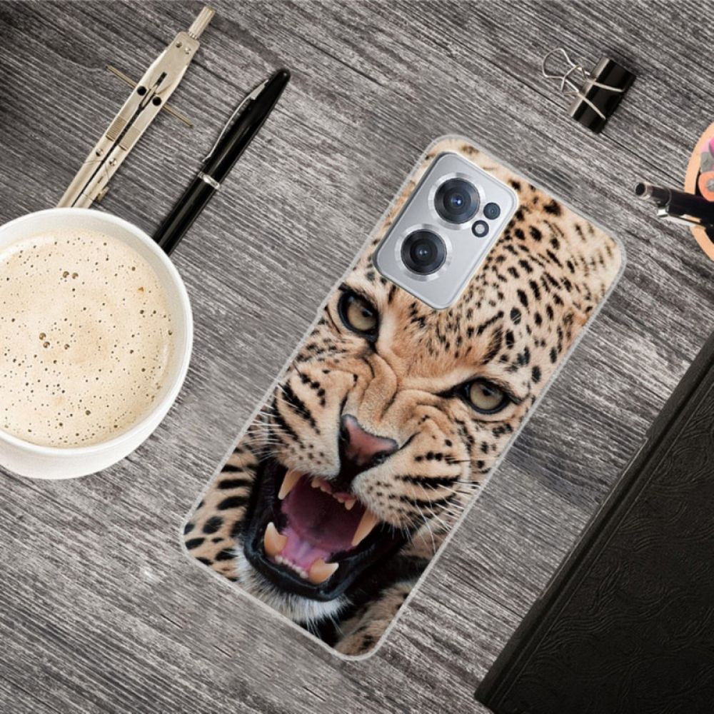 Hoesje voor OnePlus Nord CE 2 5G Agressieve Leopard