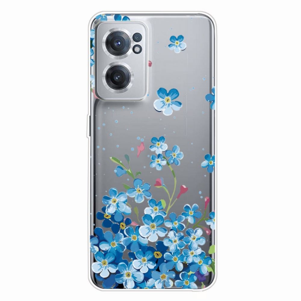 Hoesje voor OnePlus Nord CE 2 5G Blauwe Bloemen