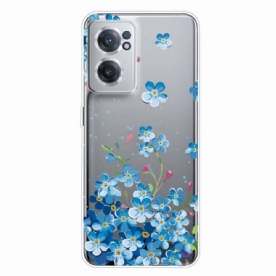 Hoesje voor OnePlus Nord CE 2 5G Blauwe Bloemen