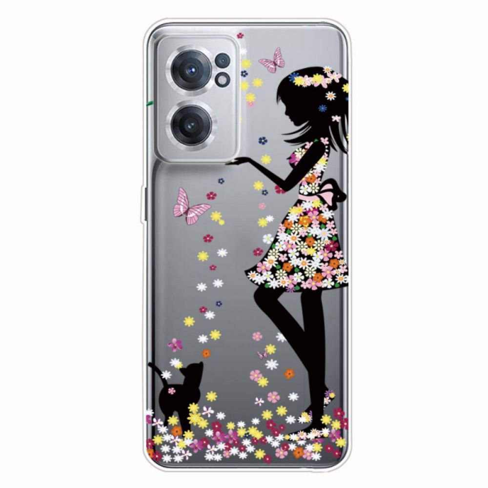 Hoesje voor OnePlus Nord CE 2 5G Bloemen Jurk