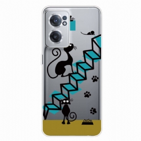 Telefoonhoesje voor OnePlus Nord CE 2 5G Kattentrap