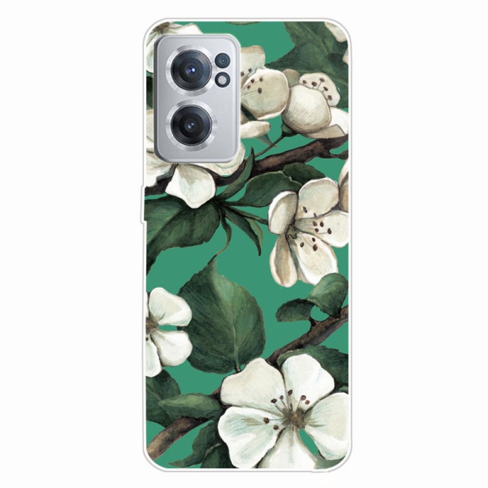 Telefoonhoesje voor OnePlus Nord CE 2 5G Lelietje-van-dalen Bloemen