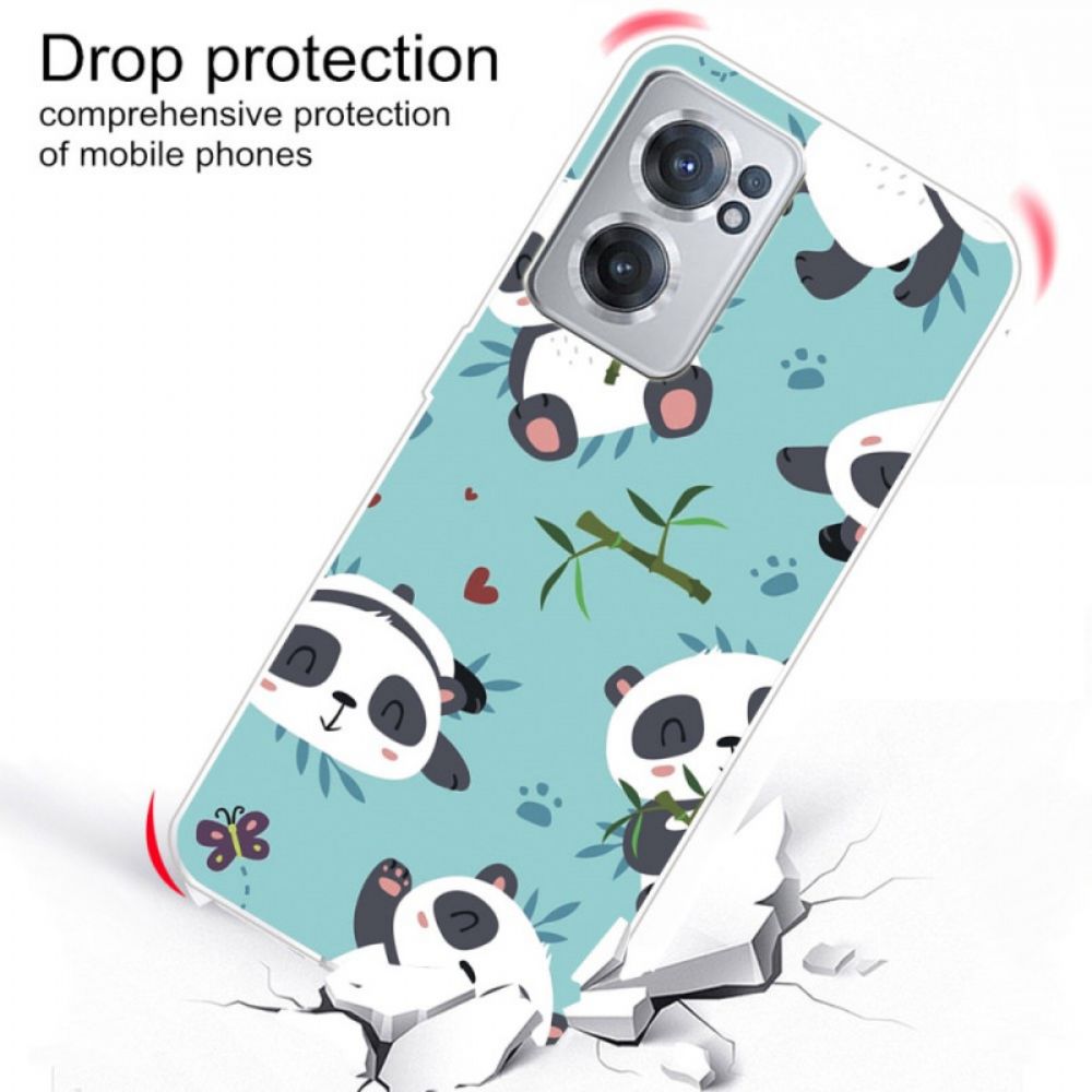 Telefoonhoesje voor OnePlus Nord CE 2 5G Panda Nap