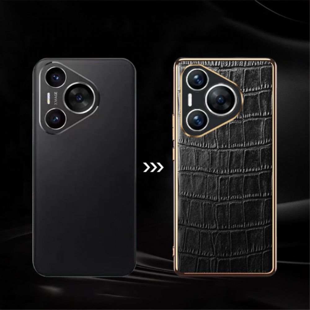 Cover Hoesje Huawei Pura 70 Pro Telefoonhoesje Krokodilstijl