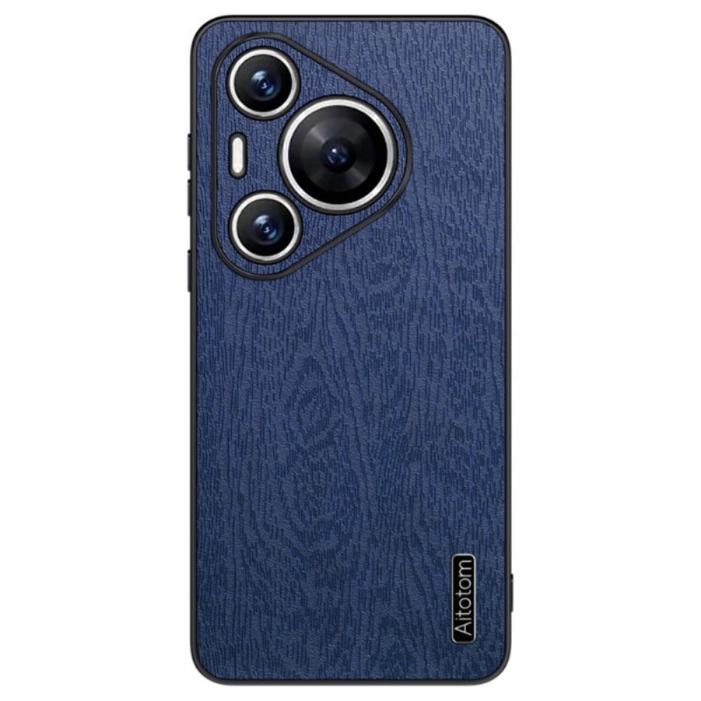 Hoesje Huawei Pura 70 Pro Houtstructuur