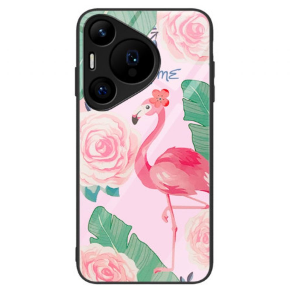 Hoesje Huawei Pura 70 Pro Vogel Van Gehard Glas