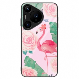 Hoesje Huawei Pura 70 Pro Vogel Van Gehard Glas