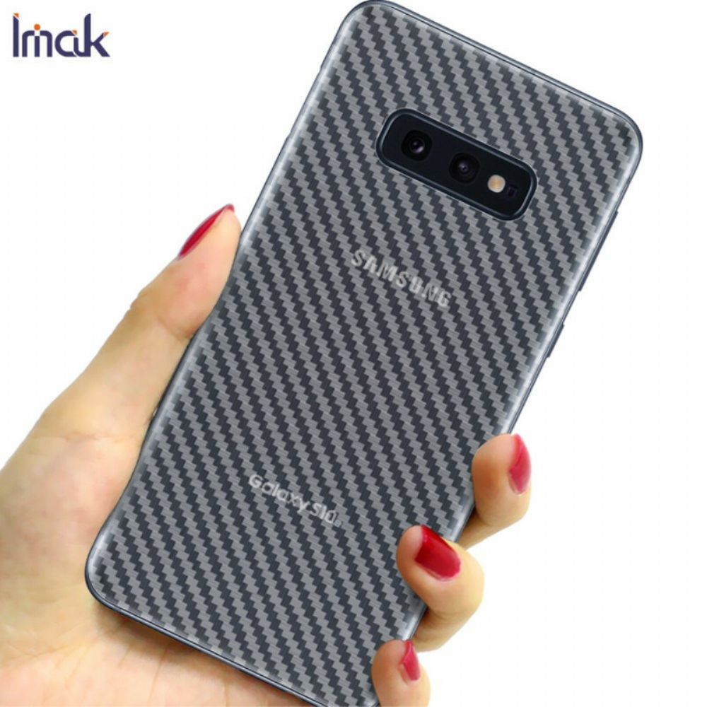 Achterste Beschermfolie Voor Samsung Galaxy S10E Carbon Style Imak