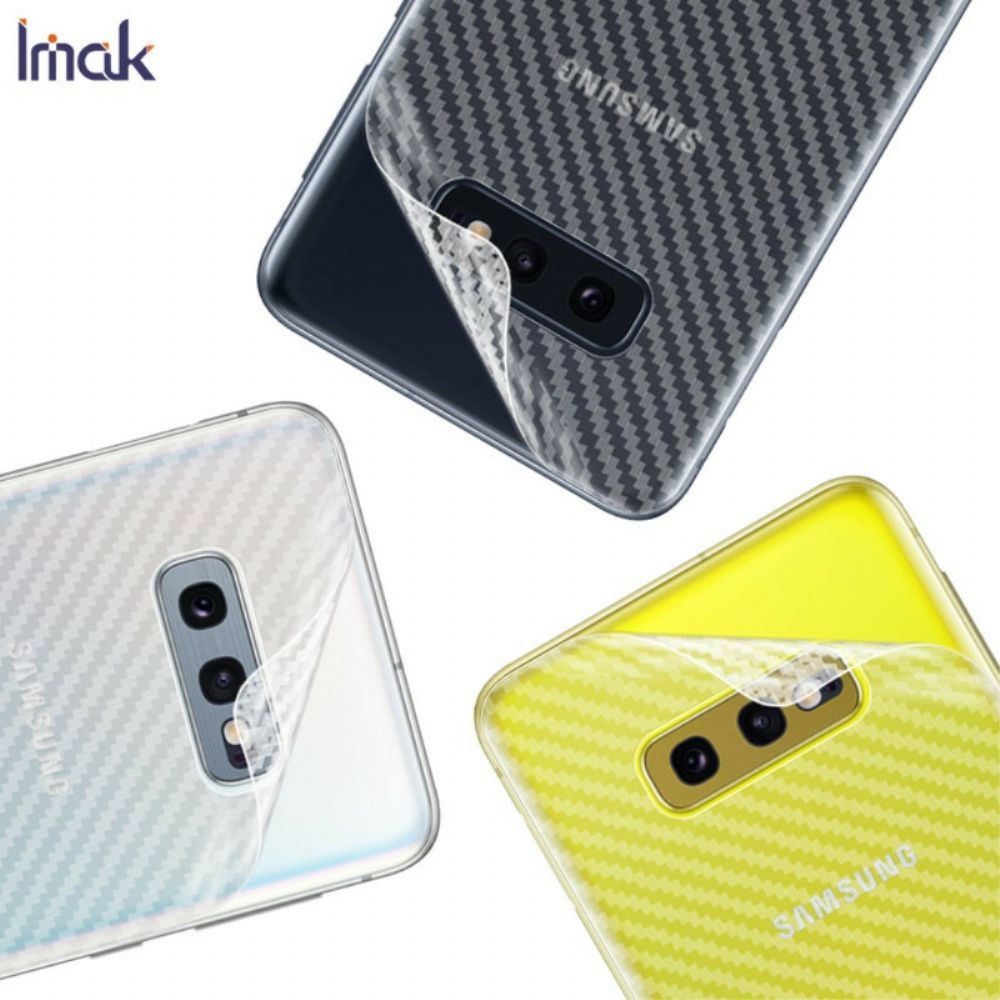 Achterste Beschermfolie Voor Samsung Galaxy S10E Carbon Style Imak