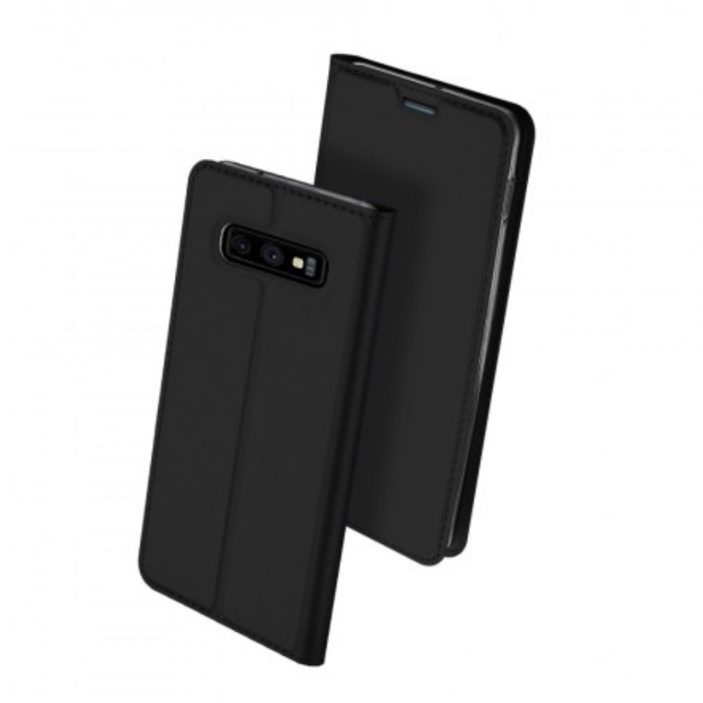 Bescherming Hoesje voor Samsung Galaxy S10e Folio-hoesje Eerste Klas Serie