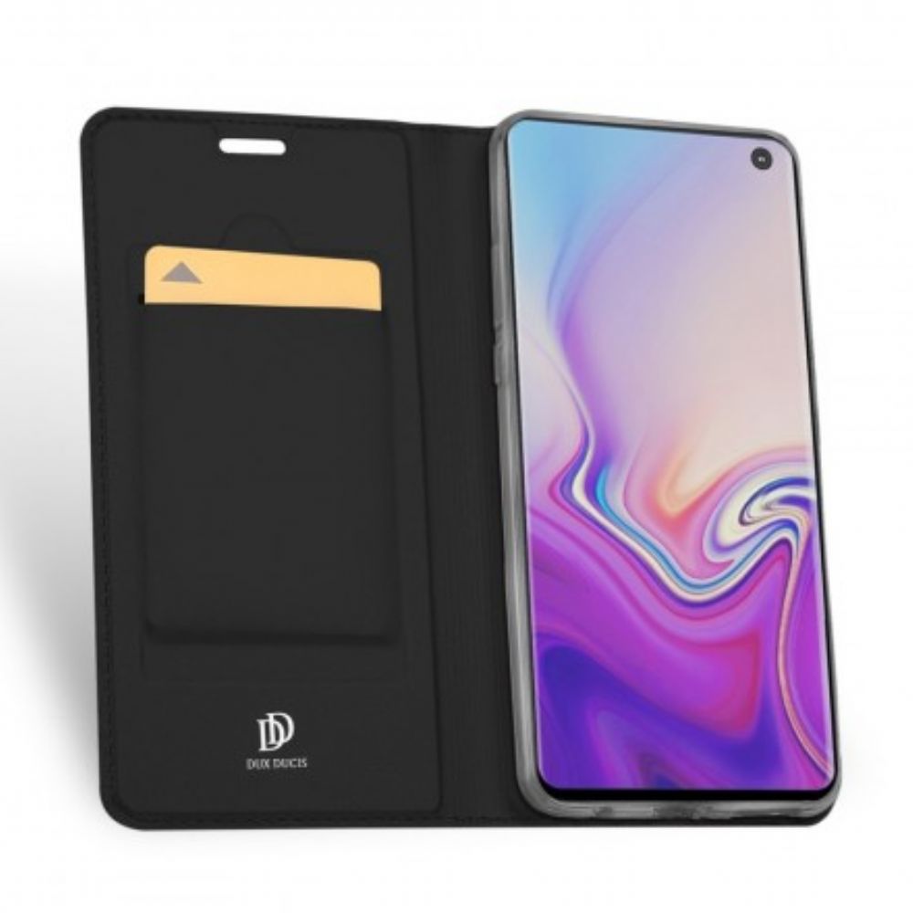 Bescherming Hoesje voor Samsung Galaxy S10e Folio-hoesje Eerste Klas Serie