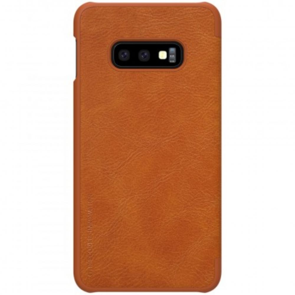 Bescherming Hoesje voor Samsung Galaxy S10e Folio-hoesje Nillkin Qin-serie