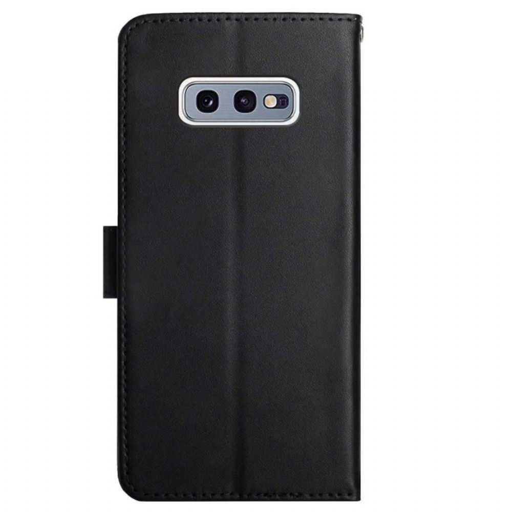 Flip Case voor Samsung Galaxy S10e Echt Nappaleer