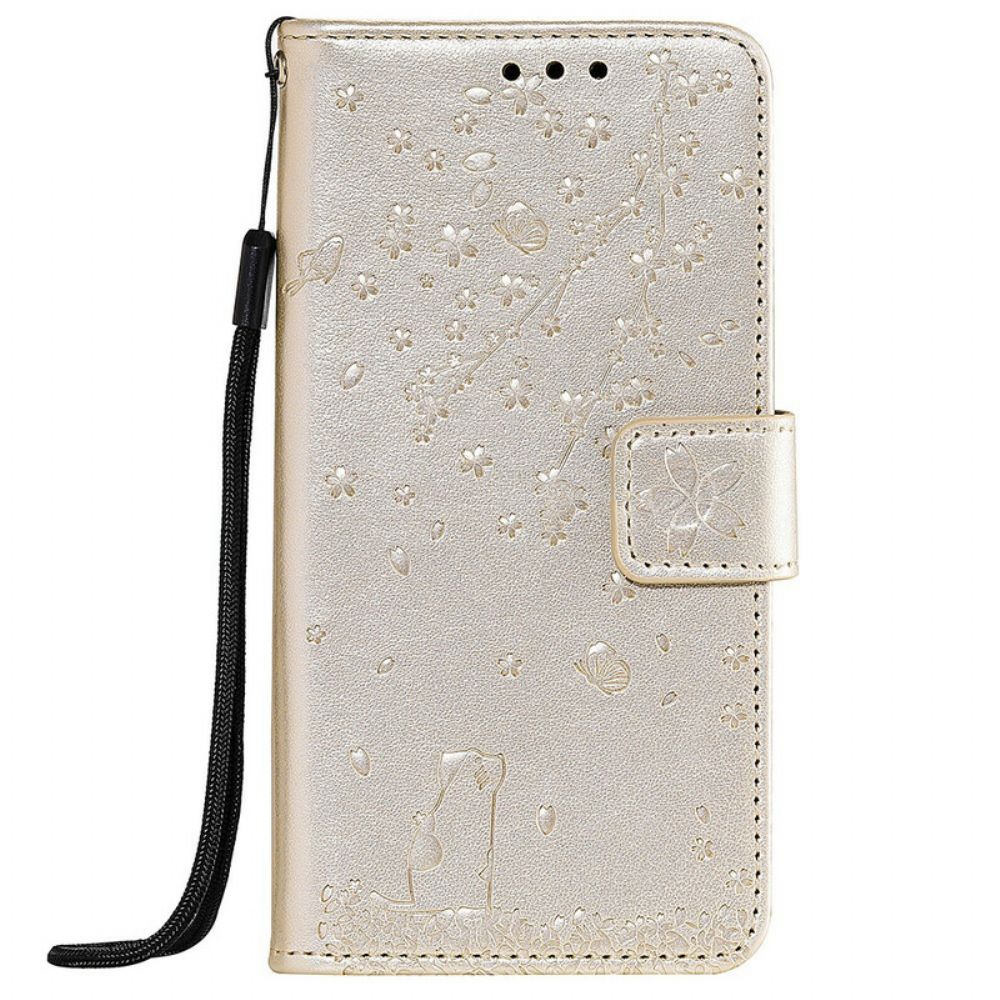 Flip Case voor Samsung Galaxy S10e Met Ketting Band Mijmering