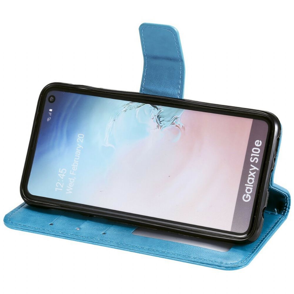 Flip Case voor Samsung Galaxy S10e Met Ketting Band Mijmering