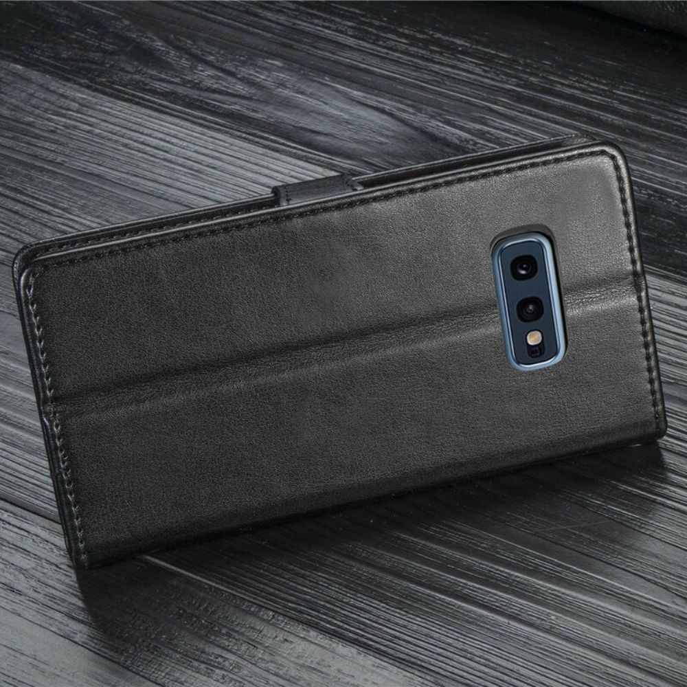 Folio-hoesje voor Samsung Galaxy S10e Faux Leder En Vintage Sluiting