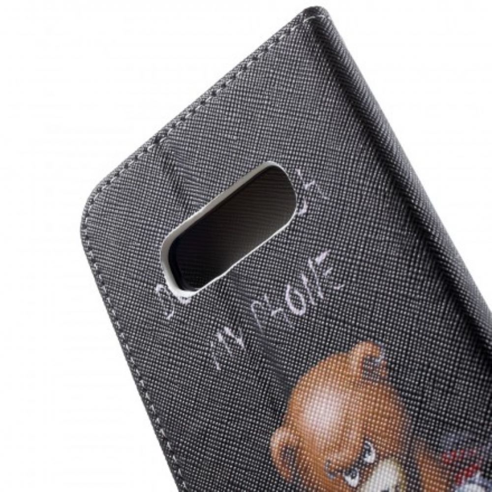 Folio-hoesje voor Samsung Galaxy S10e Gevaarlijke Beer