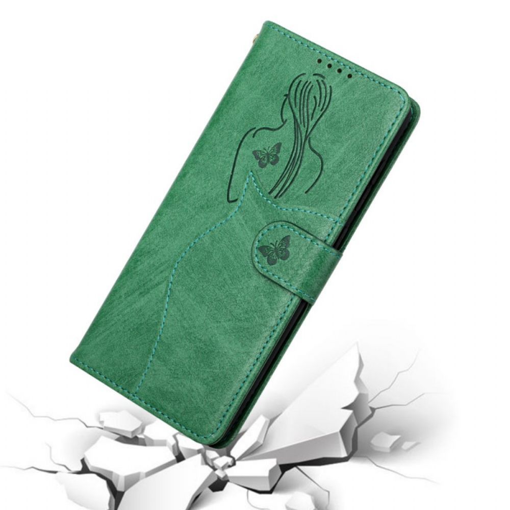 Folio-hoesje voor Samsung Galaxy S10e Kunstleer Silhouet