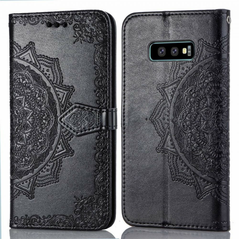 Folio-hoesje voor Samsung Galaxy S10e Mandala Van Middelbare Leeftijd