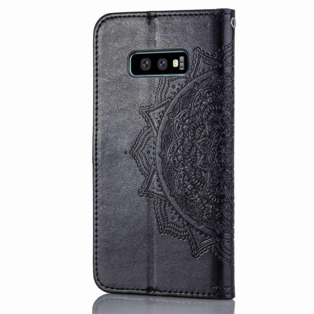 Folio-hoesje voor Samsung Galaxy S10e Mandala Van Middelbare Leeftijd