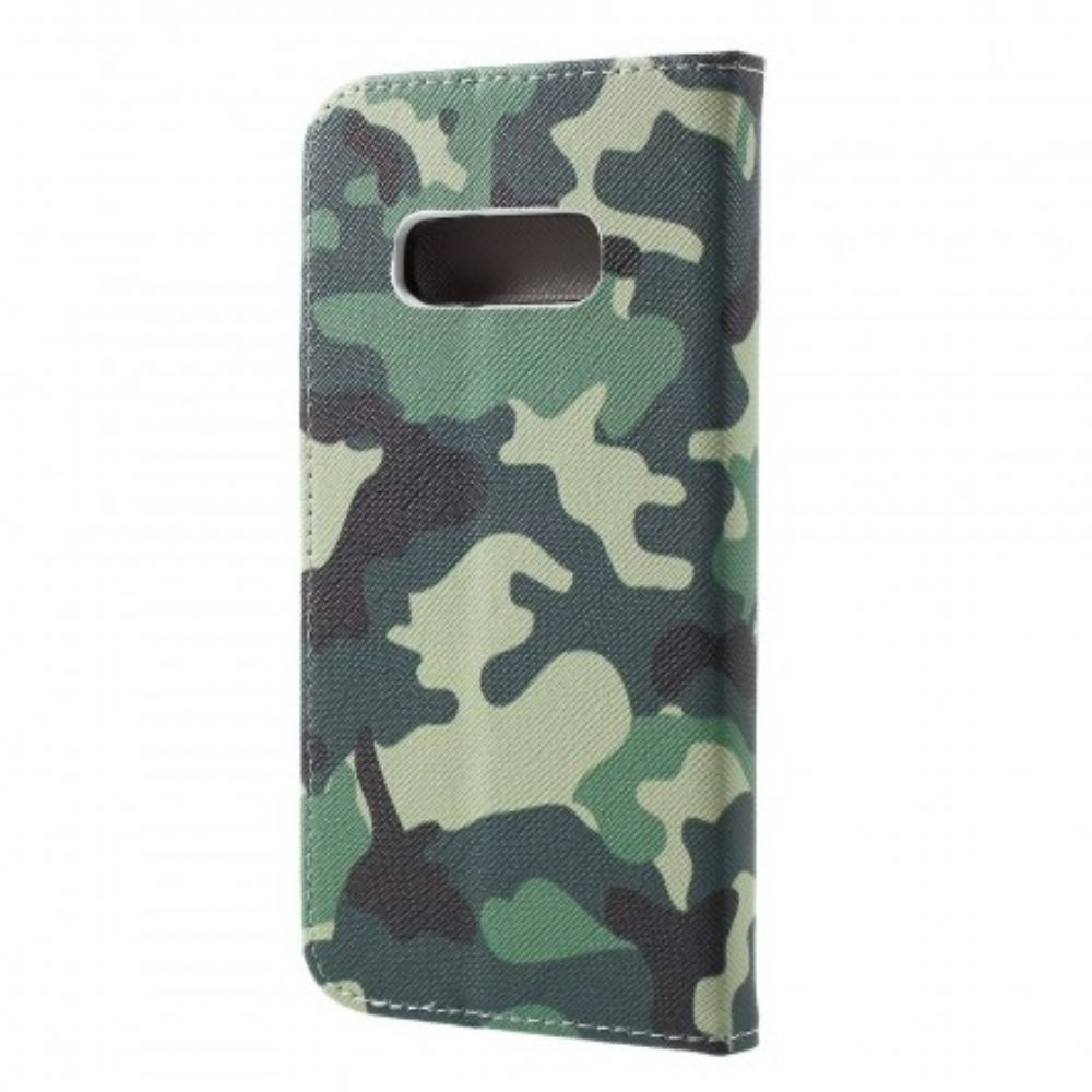 Folio-hoesje voor Samsung Galaxy S10e Militaire Camouflage