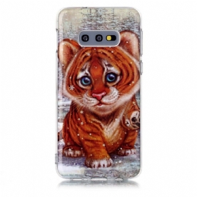 Hoesje voor Samsung Galaxy S10e Baby Tijger