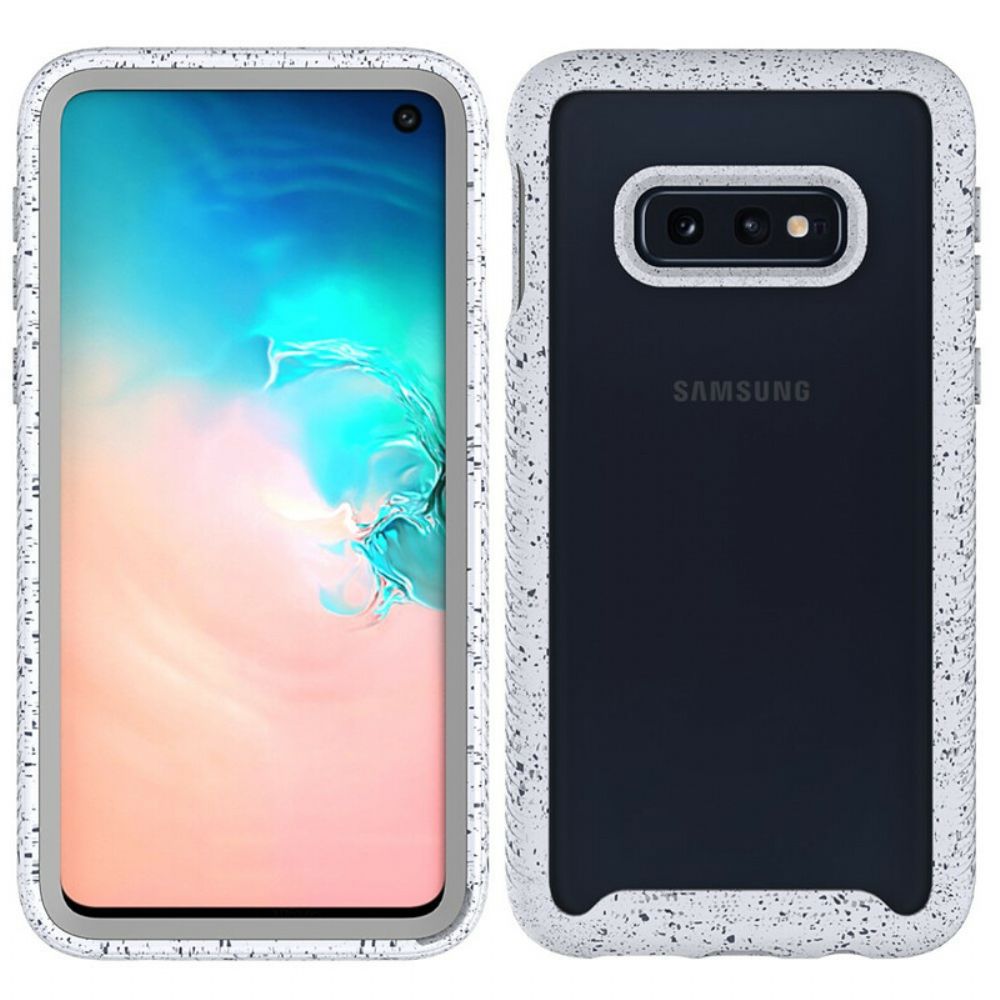 Hoesje voor Samsung Galaxy S10e Paillettenrandontwerp