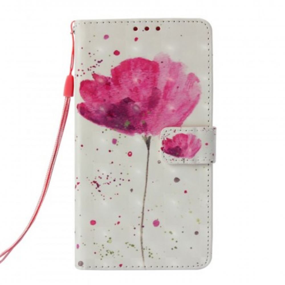 Telefoonhoesje Leren Hoesje voor Samsung Galaxy S10e Aquarel Halster