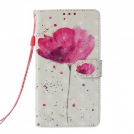 Telefoonhoesje Leren Hoesje voor Samsung Galaxy S10e Aquarel Halster