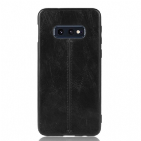 Telefoonhoesje voor Samsung Galaxy S10e Naad Leereffect