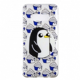 Telefoonhoesje voor Samsung Galaxy S10e Transparante Pinguïns