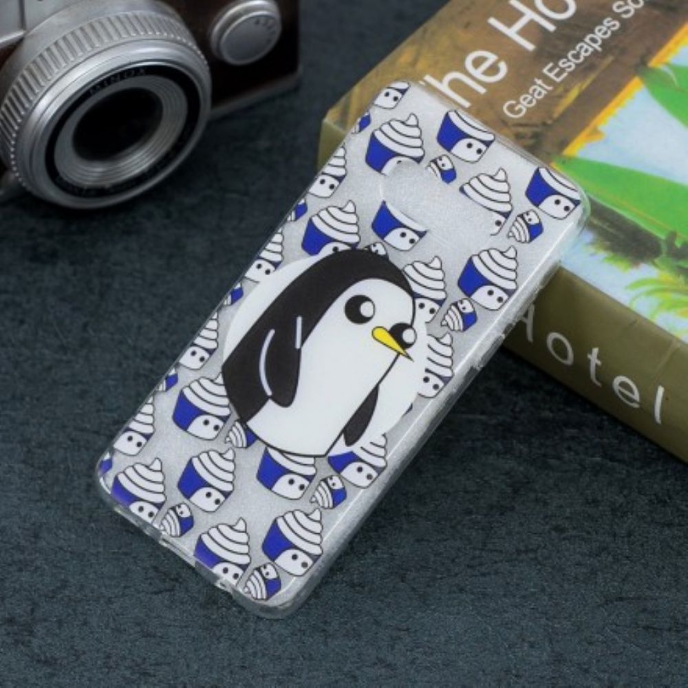 Telefoonhoesje voor Samsung Galaxy S10e Transparante Pinguïns