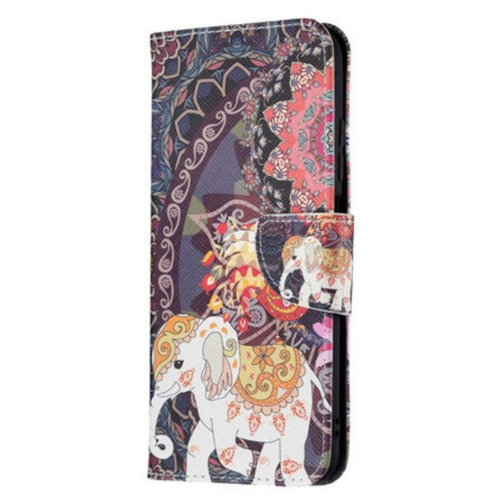 Folio-hoesje voor Poco M3 Pro 5G Indische Olifant